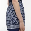 Voile-shorts med monogram i skrift over hele