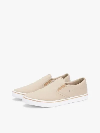 Vulkanisert slip-on-sneaker i kanvas