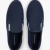 Vulkanisert slip-on-sneaker i kanvas