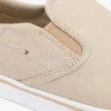 Vulkanisert slip-on-sneaker i kanvas